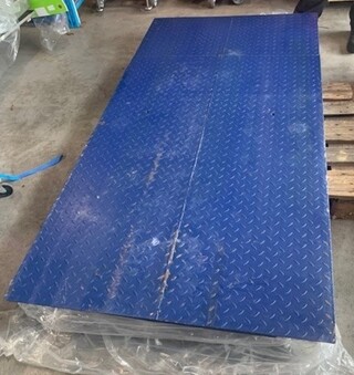 Industriële vloerweegschaal 5000 kg MV, blauw, bouwjaar 2015